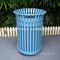 36 gallon eco friendly metal flat bar street dustbin outdoor dustbin